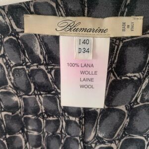 Blumarine, Made in Italy stretch wool long sleeve dress Size US small
